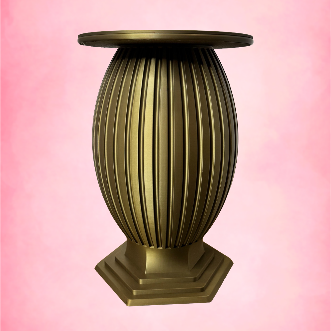 Column Vase — Removable Glass Insert