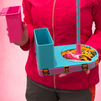 Compact Premium Cat Yarn Spinner with removable accessory tray shown handheld