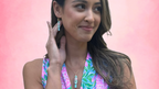 Green Nutcracker earrings with sterling silver hooks worn by model