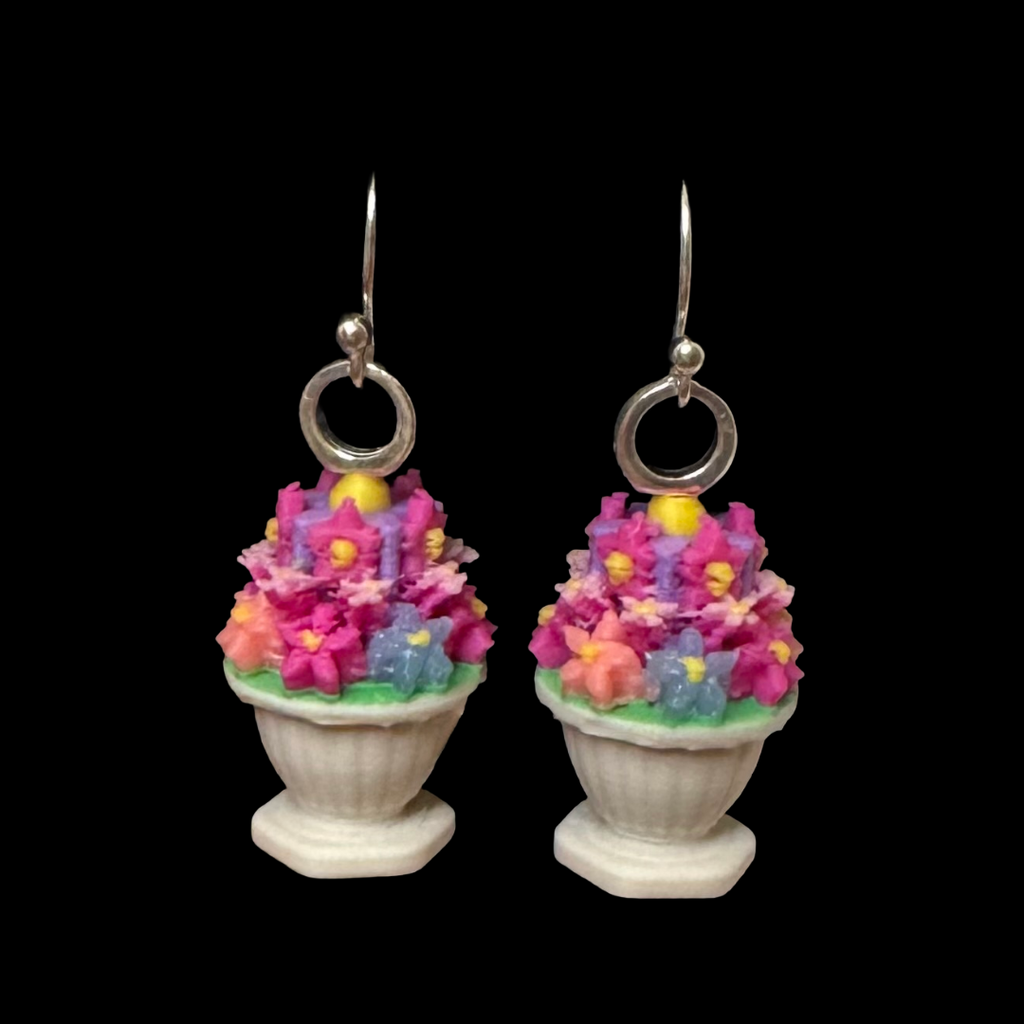 Palais Bowl Earrings — Sterling Silver Hooks