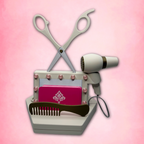 Vanity mirror inspired rotating business card holder
