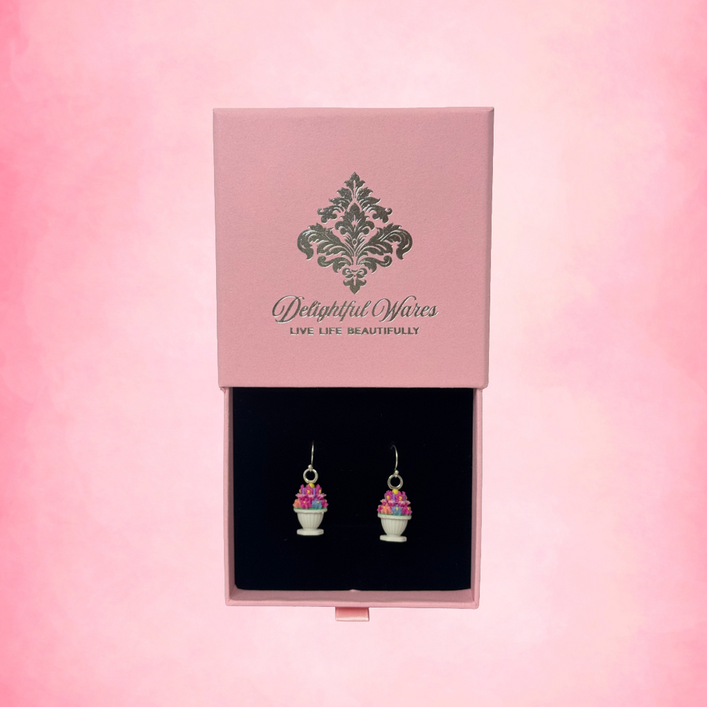 Palais Bowl Earrings — Sterling Silver Hooks