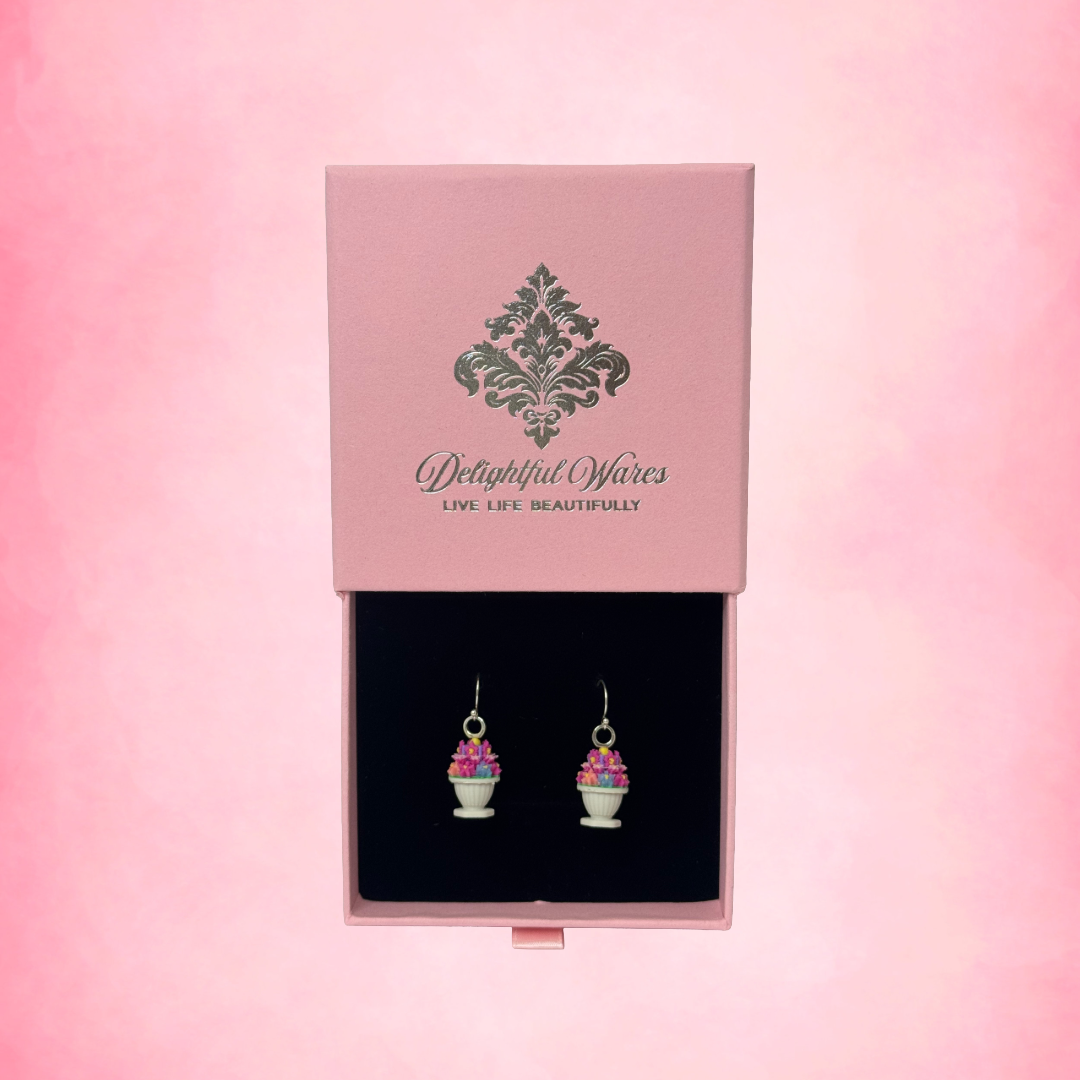 Palais Bowl Earrings — Sterling Silver Hooks