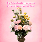 Palais Bowl arrangement shown in Warm Bronze vessel finish