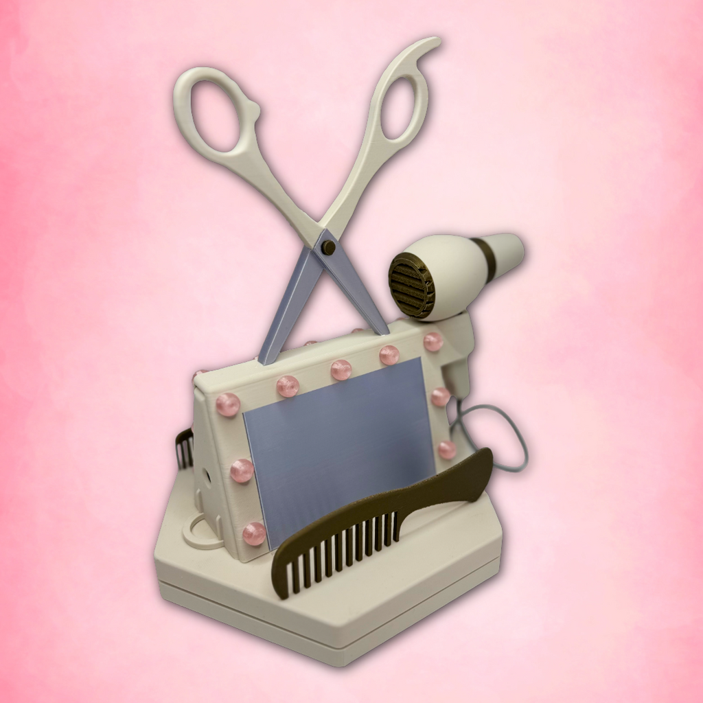 Rotating desk organizer for business cards and boutique displays