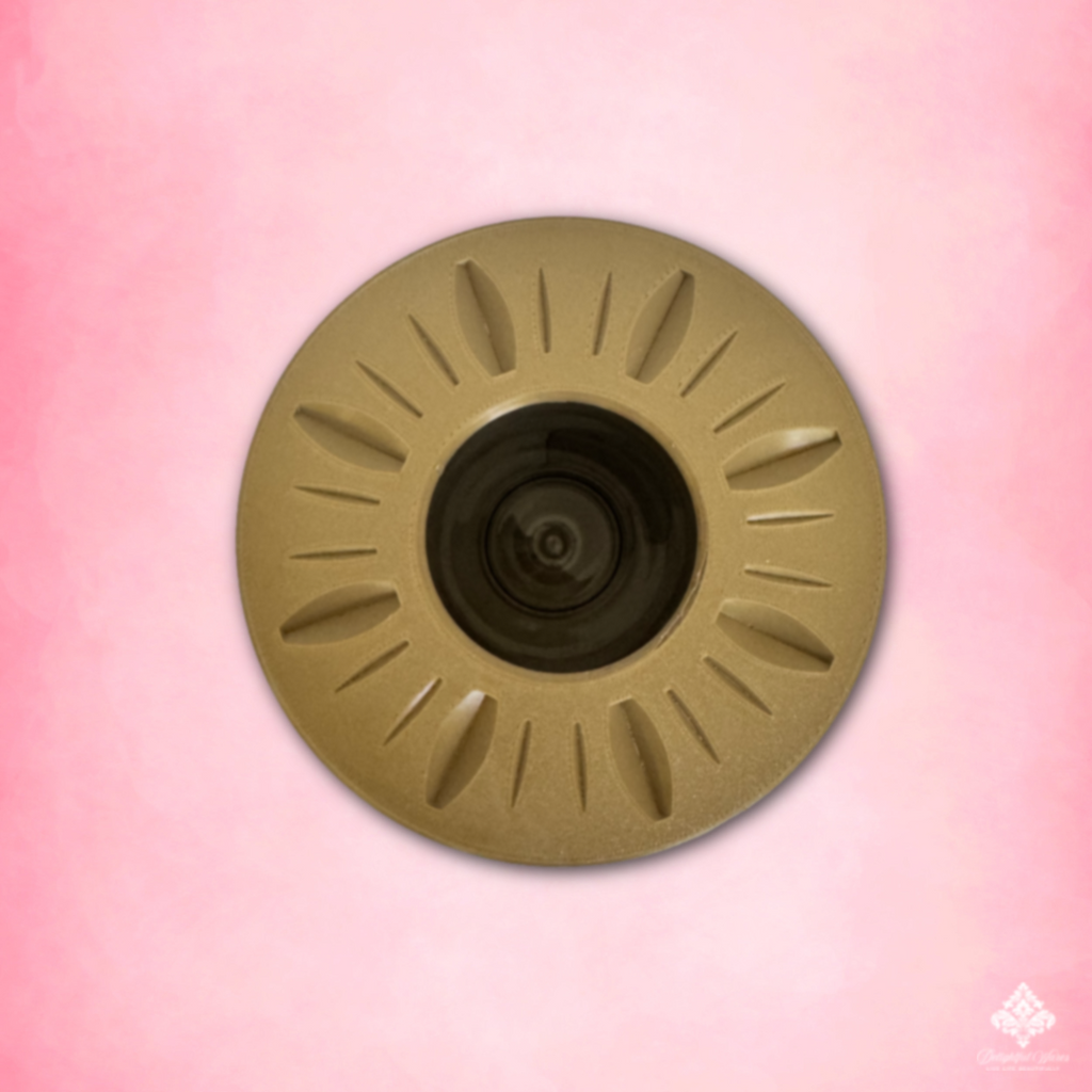 Top view of Warm Bronze Bouquet Vase opening