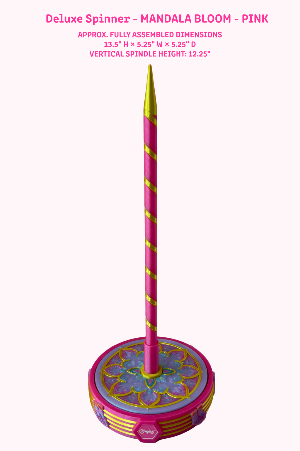 Deluxe Yarn Spinner in Mandala Bloom Pink design