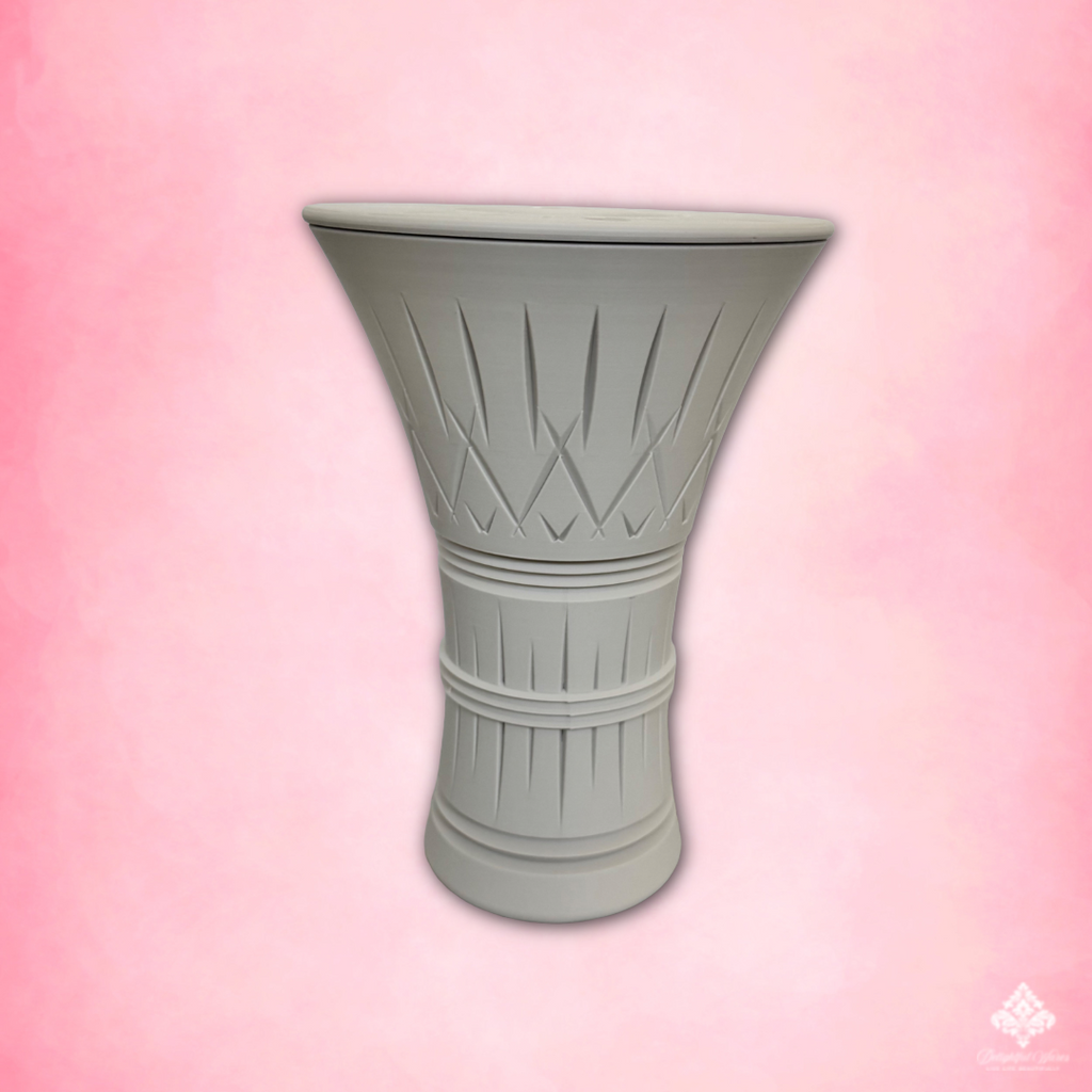 Bone White Bouquet Vase with removable glass insert