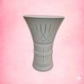 Bone White Bouquet Vase with removable glass insert
