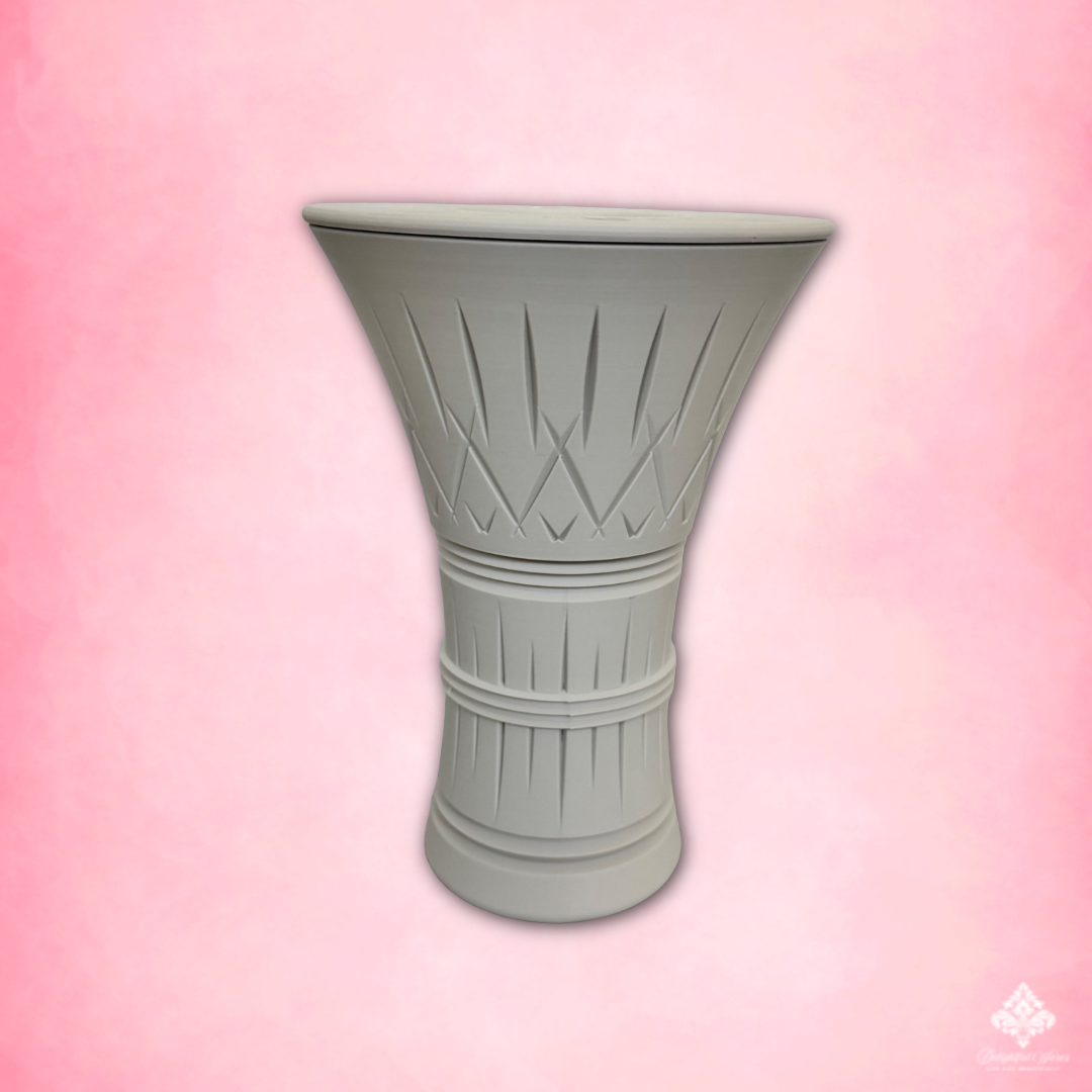 Bone White Bouquet Vase with removable glass insert