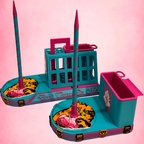 Compact Premium Cat Yarn Spinner compared with original Premium Cat Yarn Spinner featuring "Don't Thread On Me!" design
