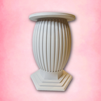 Bone White Column Vase sculptural vessel