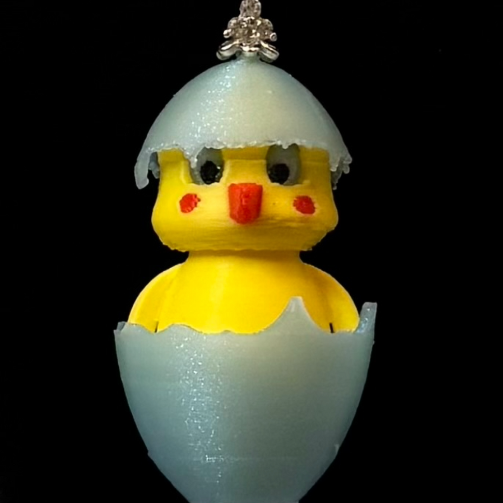 Chickadee Hatching Chick Necklace – Sterling Silver Chain