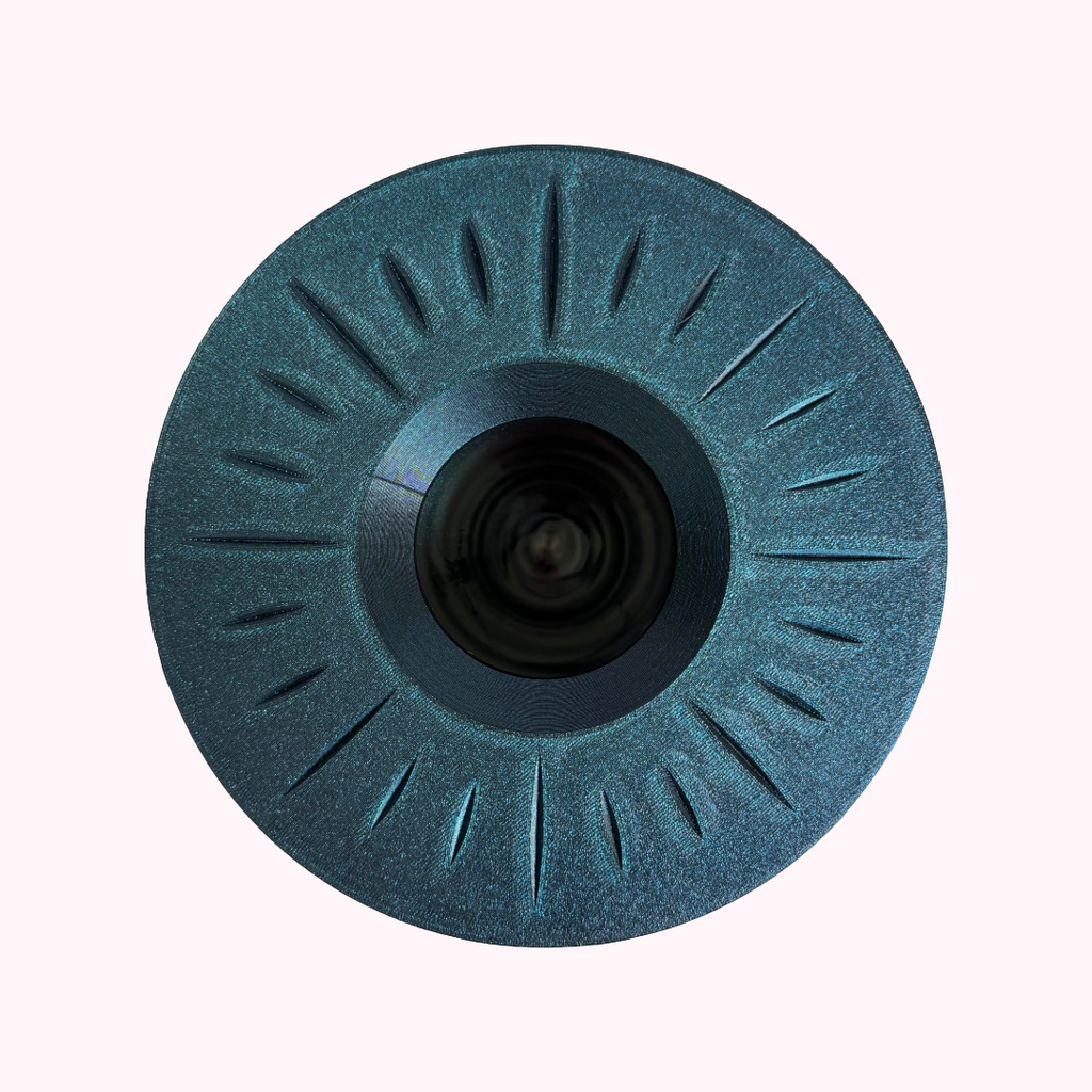 Top view of the Signature Collection Sculptural Bouquet Vase in Onyx Shimmer finish.