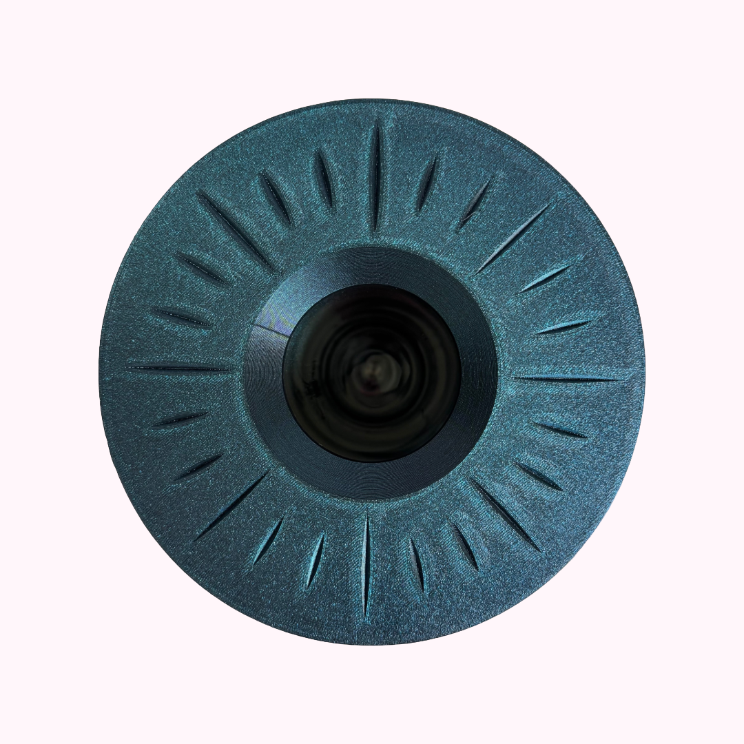 Top view of the Signature Collection Sculptural Bouquet Vase in Onyx Shimmer finish.