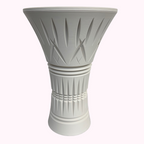 Signature Collection Sculptural Bouquet Vase in Bone White finish.
