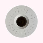 Top view of the Signature Collection Sculptural Bouquet Vase in Bone White finish.