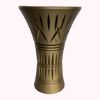 Signature Collection Sculptural Bouquet Vase in Warm Bronze finish.
