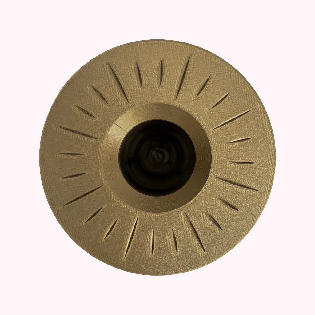 Top view of the Signature Collection Sculptural Bouquet Vase in Warm Bronze finish.