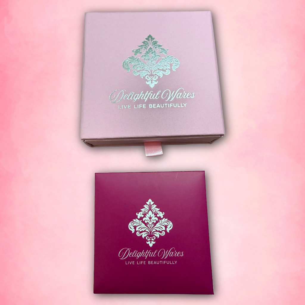 D&W Delightful Wares jewelry gift box and cleaning cloth