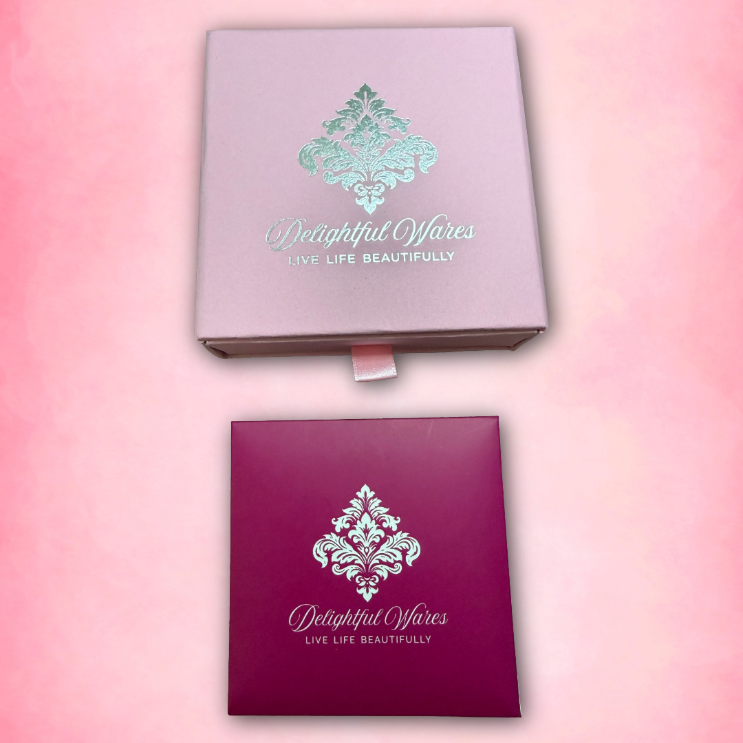 D&W Delightful Wares jewelry gift box and cleaning cloth