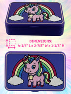 Unicorn magnetic pill box dimensions and size information