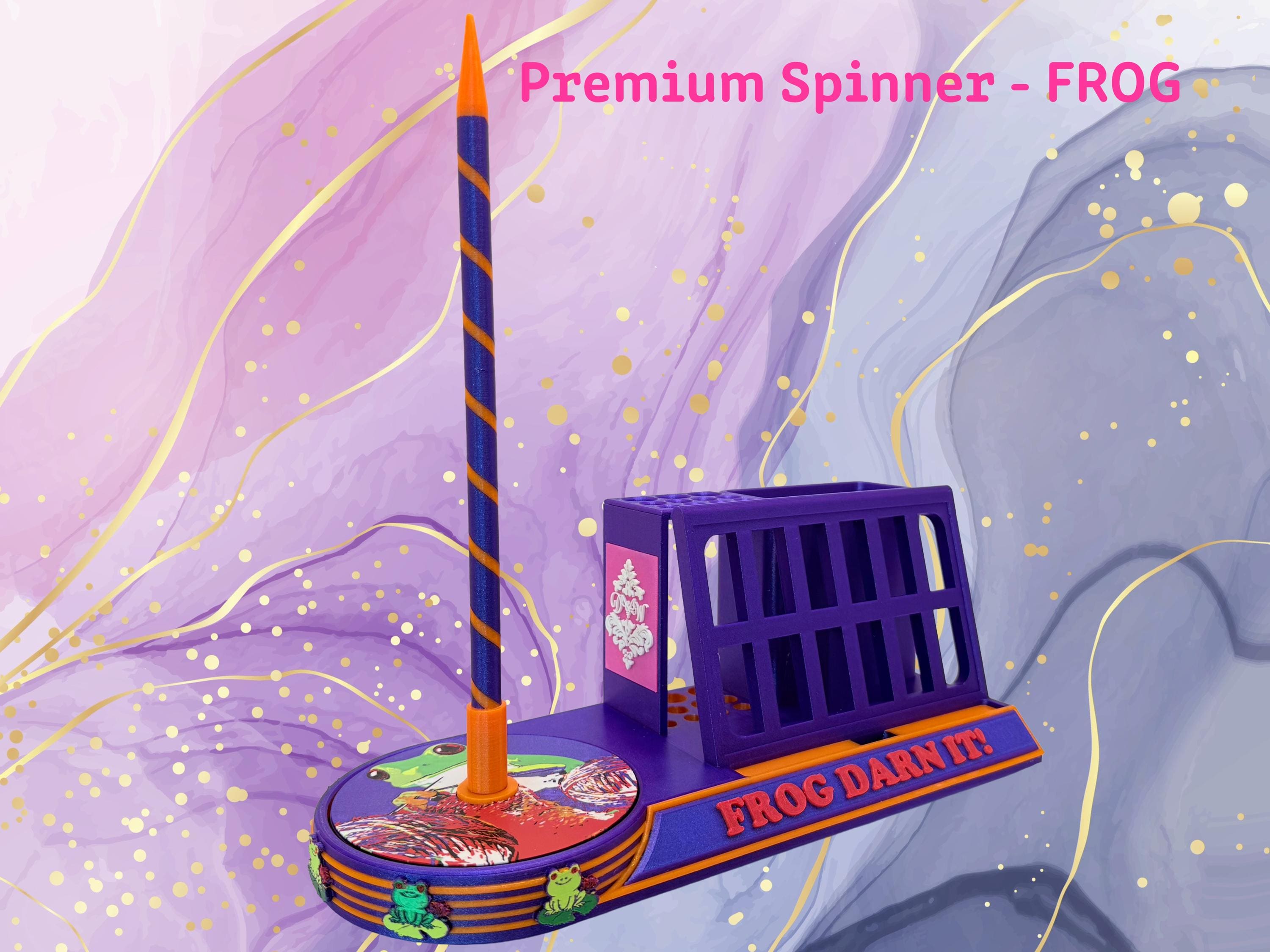 Premium Yarn Spinner with Phone Stand & Tool Caddy | Rotating Yarn Stand