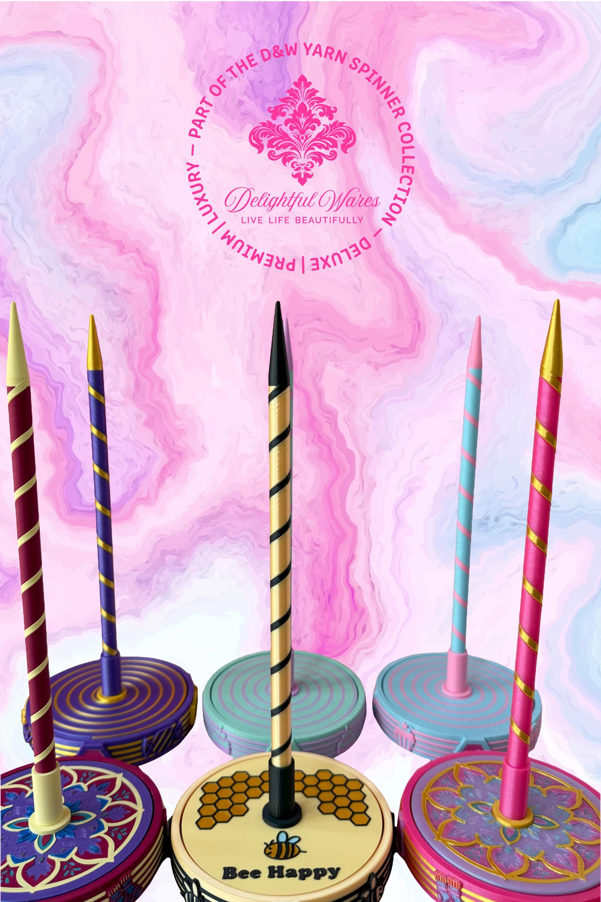 Deluxe Yarn Spinner Smooth Rotating Yarn Stand for Knitting and Crochet