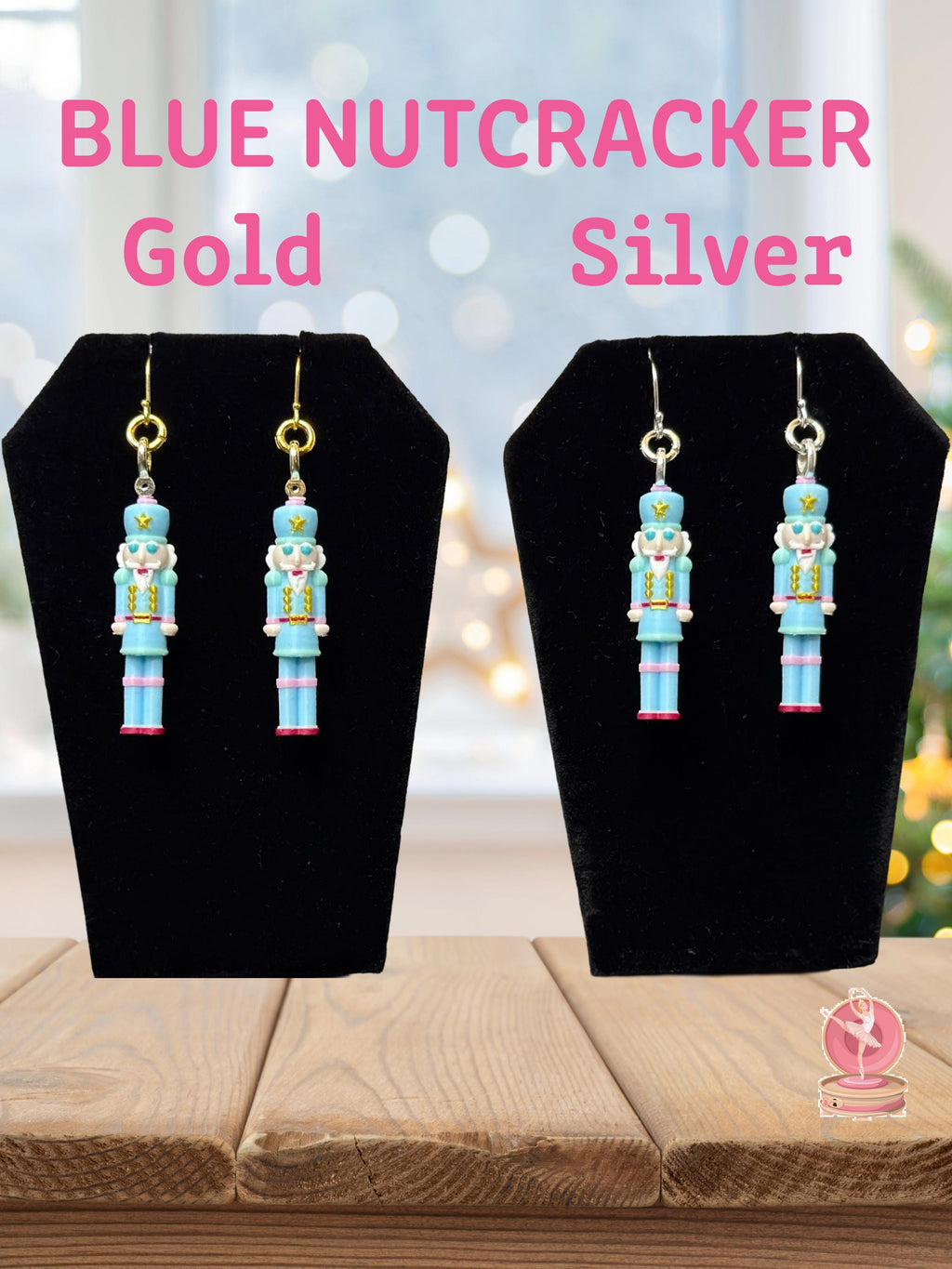 Nutcracker Dangle Earrings 925 Sterling Silver Cute Character Jewelry