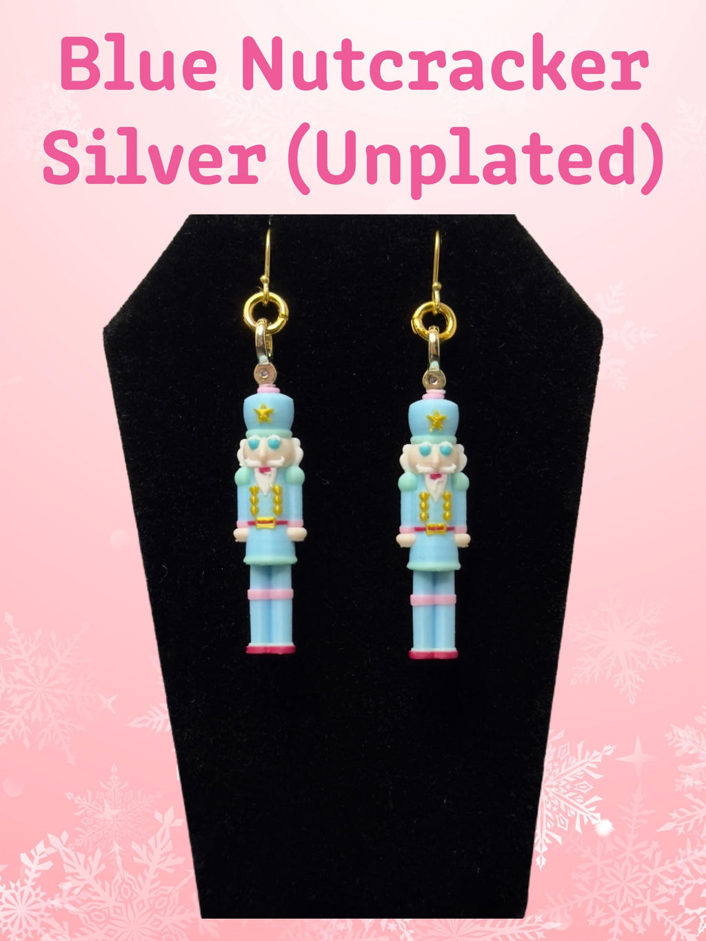Nutcracker Dangle Earrings 925 Sterling Silver Cute Character Jewelry