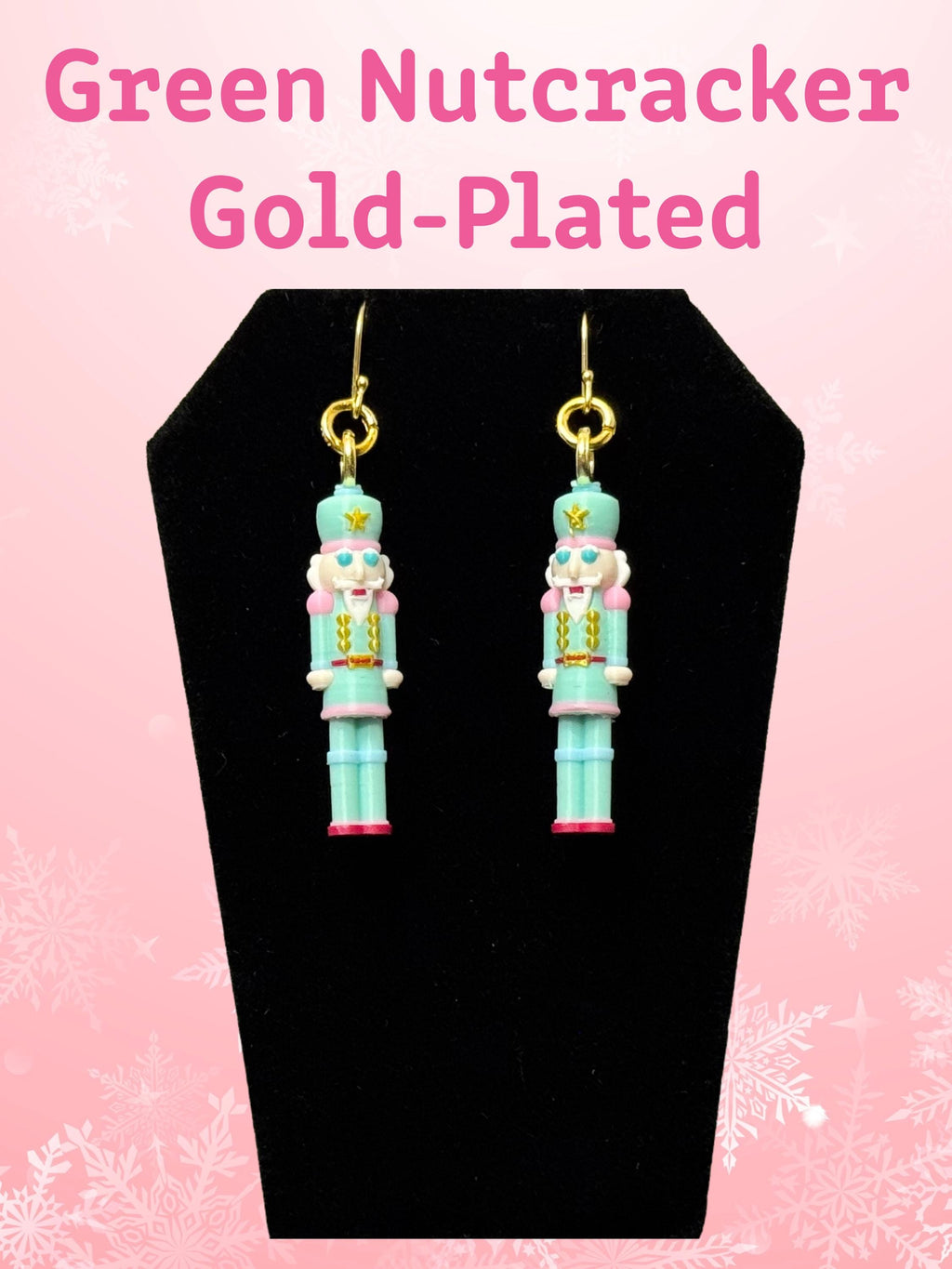 Nutcracker Dangle Earrings 925 Sterling Silver Cute Character Jewelry