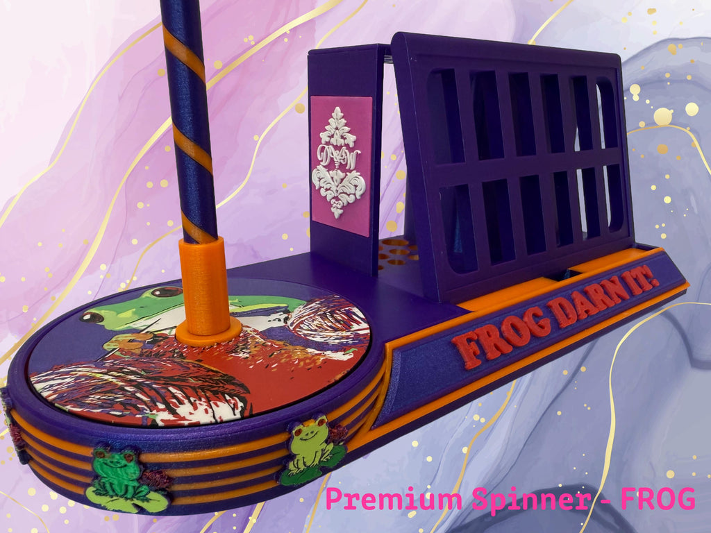 Premium Yarn Spinner with Phone Stand & Tool Caddy | Rotating Yarn Stand