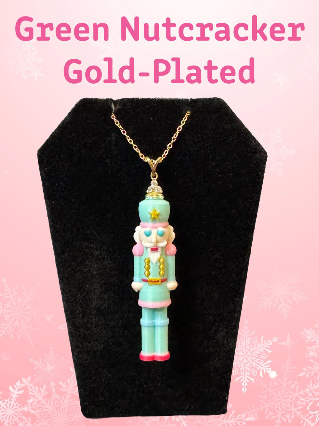 Nutcracker Pendant Necklace • 925 Sterling Silver • Cute Character Jewelry