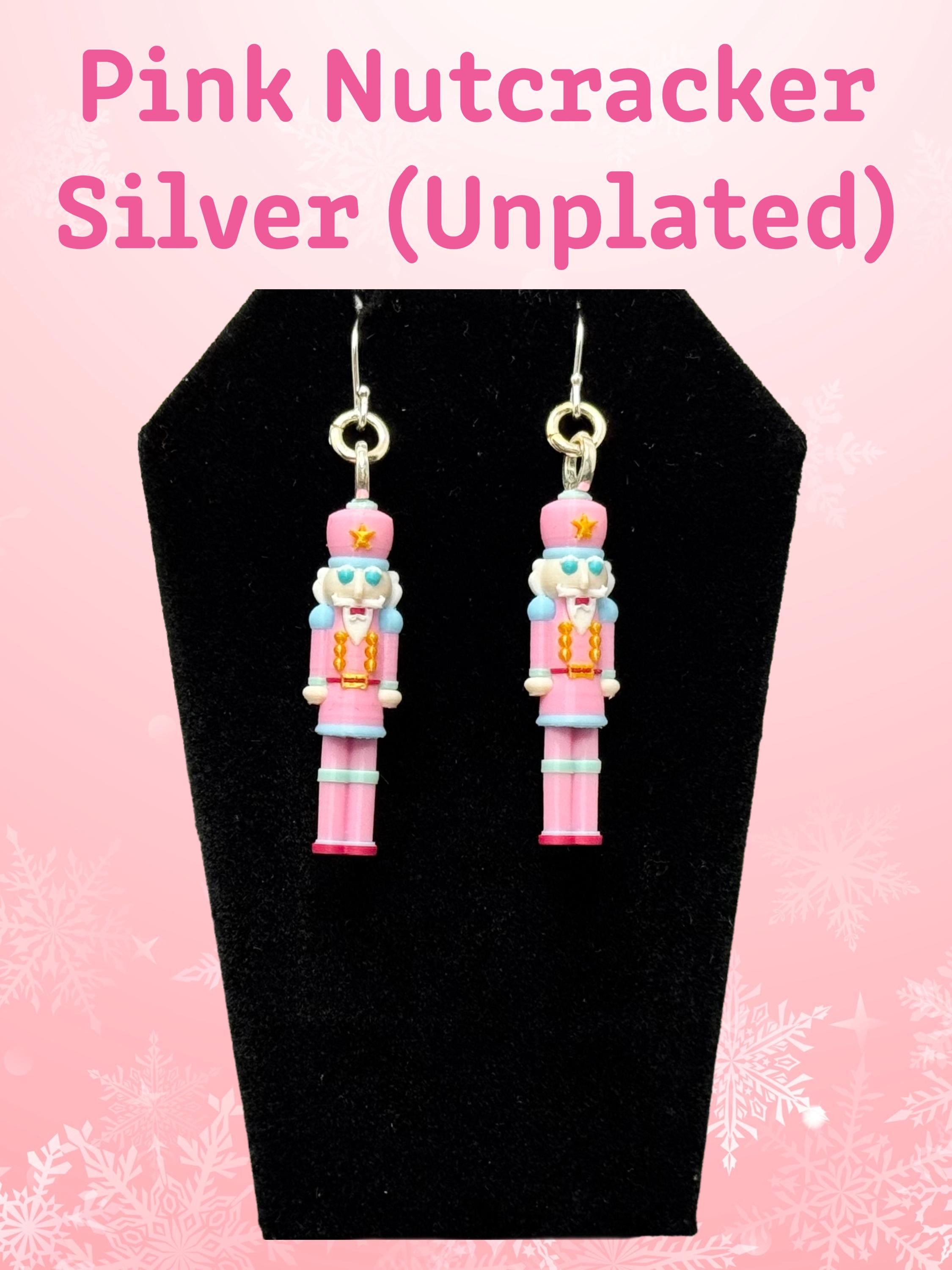 Nutcracker Dangle Earrings 925 Sterling Silver Cute Character Jewelry