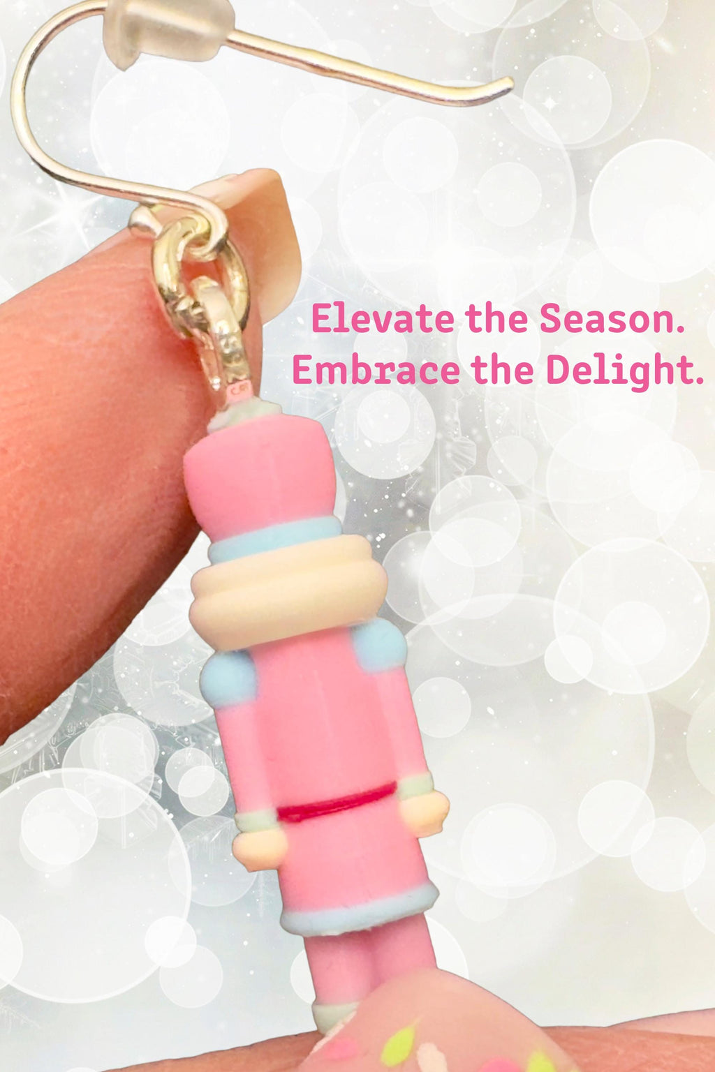 Nutcracker Dangle Earrings 925 Sterling Silver Cute Character Jewelry