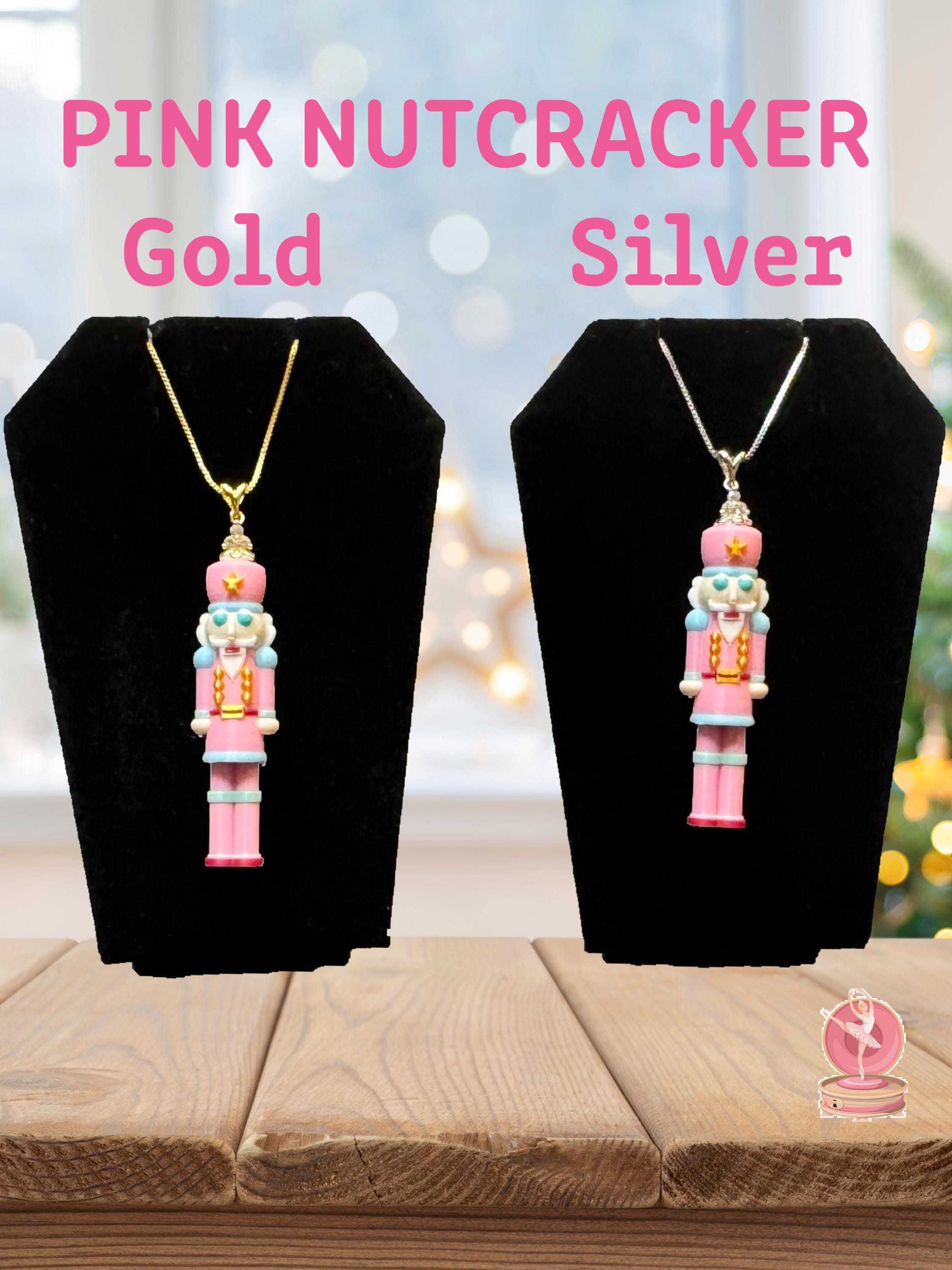 Nutcracker Pendant Necklace • 925 Sterling Silver • Cute Character Jewelry