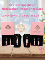 Pink Nutcracker necklace product display with matching jewelry collection