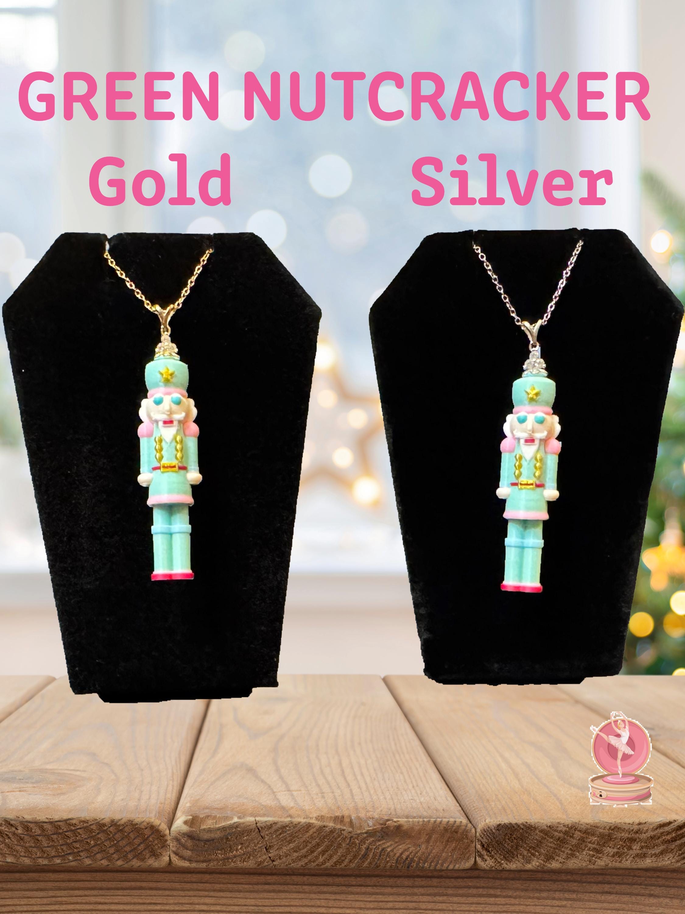 Nutcracker Pendant Necklace • 925 Sterling Silver • Cute Character Jewelry